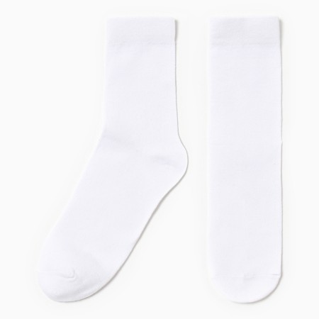 Male socks W, white color, size 25-27