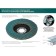 Circle of the petal end Kraftool 36594-125-60, P60, ceramic, D = 22.2 mm, 125 mm