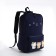 Youth backpack from textiles with a zipper, waterproof, 4 pockets, blue color