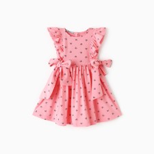 Dress for girls, pink color, height 110 cm