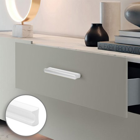 Cappio RSC022, aluminum, m/o 160 mm, 160 mm, white color