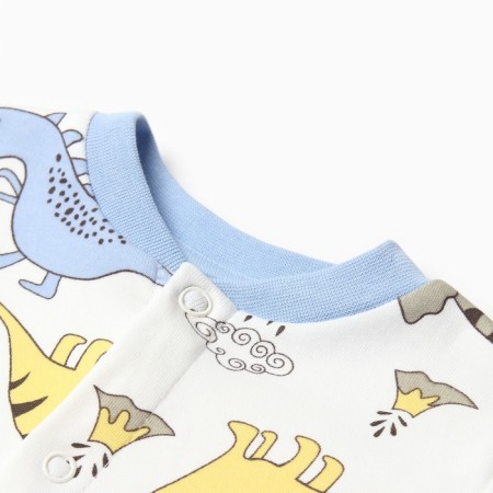 Nursery blouse, white/dino color, height 68 cm-1