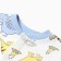 Nursery blouse, white/dino color, height 68 cm