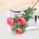 Artificial flowers "Rose Pionovid Galant" 7x61 cm, pink