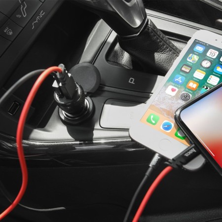 Hoco Z21, 2 USB car charger, 3.4 a, black-5