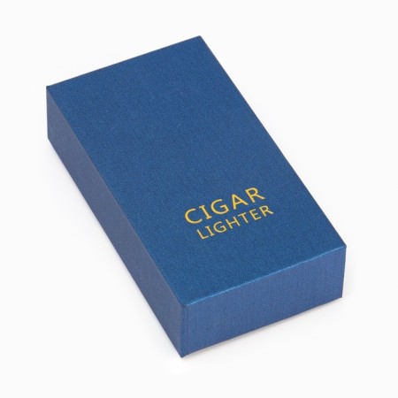 Gas lighter for cigars, 4 no flame nozzles, with wind protection, 8.5 x 2.8 cm-7