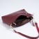 Cross-Bodi bag with zipper, burgundy color