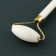 Set: roller massager and scraper of Guasha “Let it Snow!”, Calcite and Serpentin