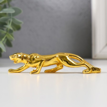 Souvenir Polystone "Cheetah" Gold 9.7x2.5x2 cm