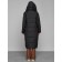 Coat insulated winter female, size 52, black color