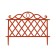 Decorative fence, 36 × 42 cm, plastic, terracotta