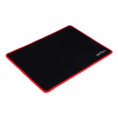 Perfeo Black mouse mat, game, 320x240x3 mm, black and red-1