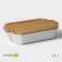 Board of heat -resistant ceramics Bellatenero, 31 × 19 × 7.5 cm, white color