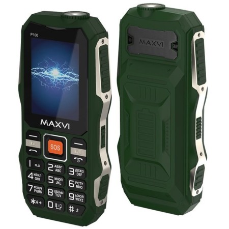 Cell phone Maxvi P100 Green-2
