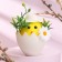 Easter decor "chicken in a hat" 10 × 10 × 14.5 cm