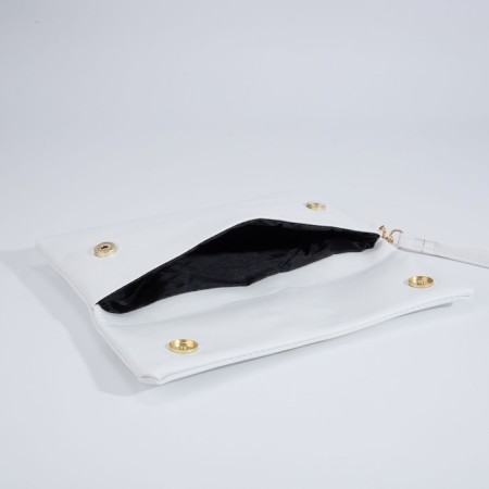 Bag-clate on magnets, strap on the wrist, white color-5