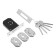 Smealless lock without handles "Standard" 955-5K CP, cross. Klok, color chromium
