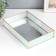 Standing interior glass with a mirror "Rectangle. Rainbow drops" 30x20x5 cm