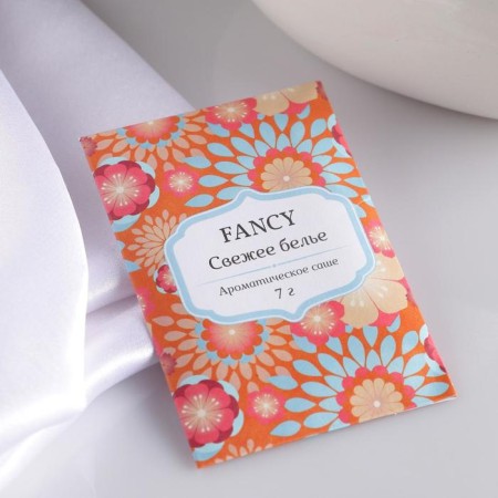 Sasha Aromatic "Fancy", fresh linen, weight 7 g, size 7 × 10.5 cm