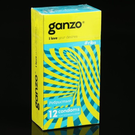 Ganzo Ribs condoms, ribbed, 12 pcs.-6