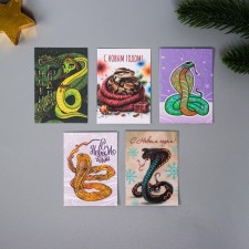 A set of postcards with seeds 