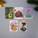 A set of postcards with seeds "grow itself" "snakes" 5*7cm