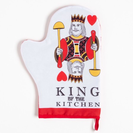Kitchen set "King, mittens"-a capture of 20x28 cm, a wooden hammer-2