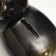 Piggy bank "Bear" black with gold, 11cm