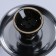 Hookah "Bear", 45 cm, 1 tube, dark blue flask, black mine