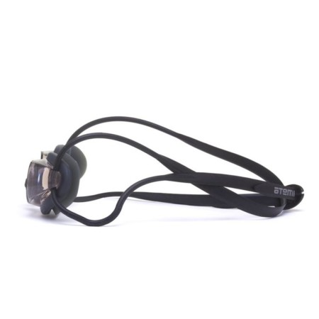ATEMI N402 swimming glasses, silicone, black/amber-1