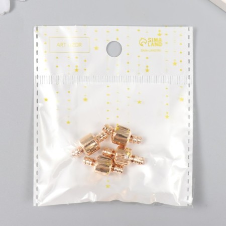 Castle metal for a bracelet with a latch, external d = 0.4 cm gold-2