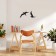Decoration wall -mounted for the interior, panel on the wall of wood "bird", 2 modules