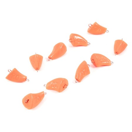 Cargo of a bullet exentric painted pissy Yaman 10 pcs., 20 g, orange-3