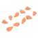 Cargo of a bullet exentric painted pissy Yaman 10 pcs., 20 g, orange