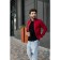 Jumper male ise, size 58, terracotta color