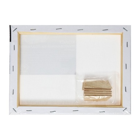 Canvas on a subframe of 1.6x18x24 cm, cotton 100%, acrylic soil, fine -grained, 280g/m²-6