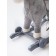 Horse Patal-rocking Amarobaby Prime, with wheels, 63x35x60 cm, gray color gray