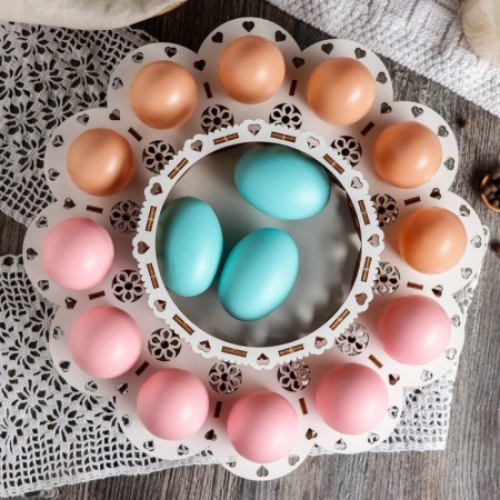 Stand for Easter cake and Easter eggs, 12 cells, 29 × 29 × 10 cm-3