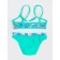Bathing suit for girls, height 134-140 cm, green color