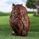 Garden figure "Wise owl" 16x16x26cm ////