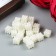 Beads for creativity plastic "lamb pearl cube" set of 25 pcs 1x1x1 cm