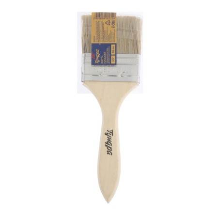 Brush flat tundra, mixed bristles, wooden handle, 2.5 ", 63 mm-4