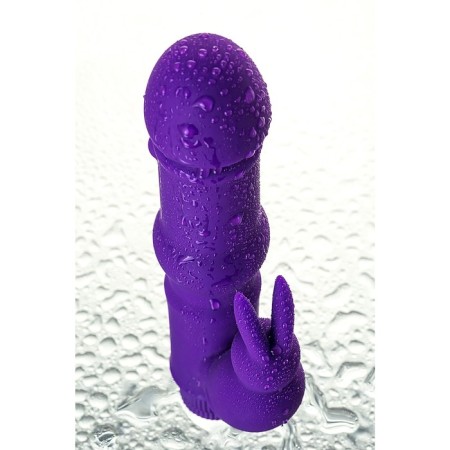 Unrealistic vibrator Toyfa A-Toys, silicone, purple color, 18 cm-5
