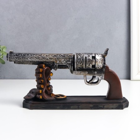 Souvenir Polystone "Collection revolver" 29x13 cm