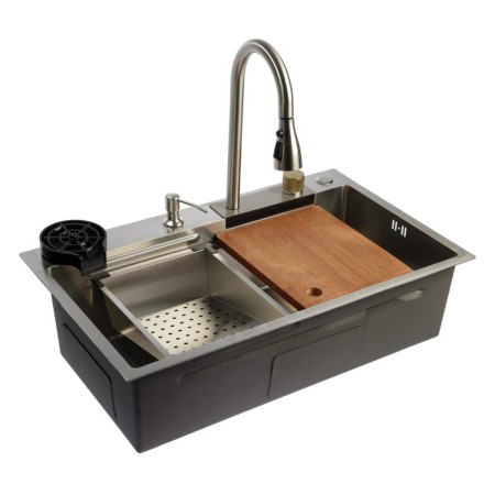 Zein M01, S = 3.0 and 0.7 mm, mixer, basket, cutting board, siphon, satin-18