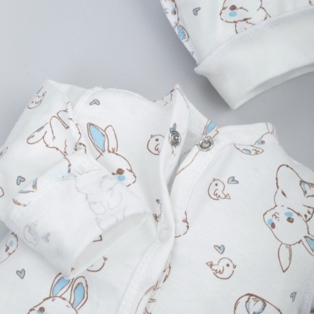 Set for discharge Demi-season Kinderlitto "Rabbit", 5 items, height 50-56 cm, blue color-5