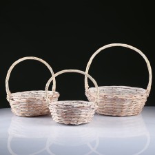 A set of baskets, 3 pcs, 36x36x13x36 cm