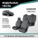 Autorekhly for Renault Sandero, 2009-2014, continuous rear row, black eco-leather/jacquard