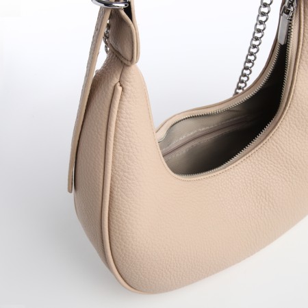 Bag Women's Sobo on the zipper Textura, average size, beige color-8