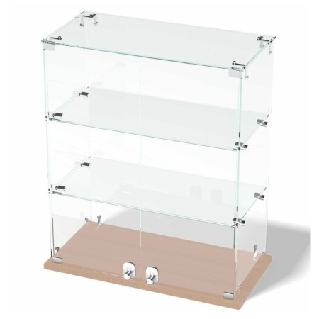 Desktop window, 2 shelves, 600 × 300 × 700, chipboard, glass, color Book light-1